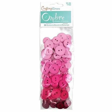 Ombre Buttons Pink