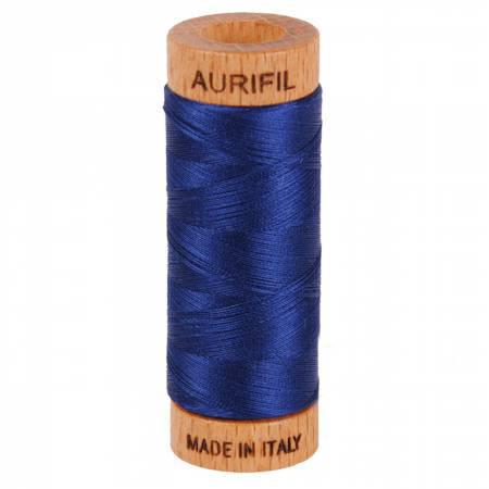 Aurifil Mako Cotton Thread Solid 80wt 300yds Dark Navy
