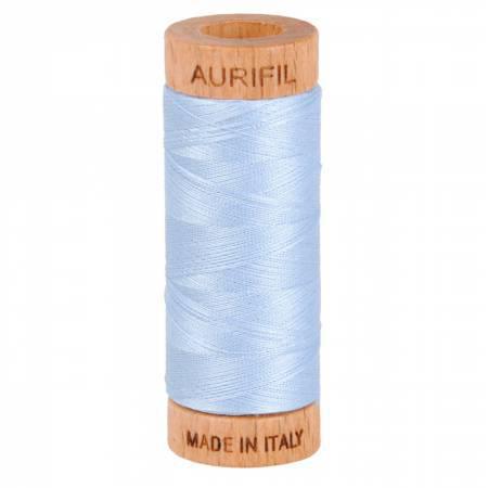Aurifil Mako Cotton Thread Solid 80wt 300yds Light Robins Egg