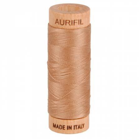Aurifil Mako Cotton Thread Solid 80wt 300yds Café au Lait
