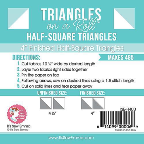 Triangle on a Roll Half Sq 4"