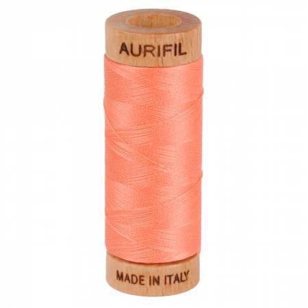 Aurifil Mako Cotton Thread Solid 80wt 300yds Light Salmon