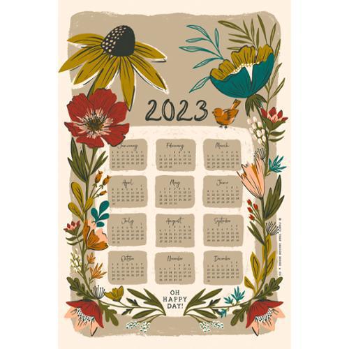 2023 Calendar Tea Towel
