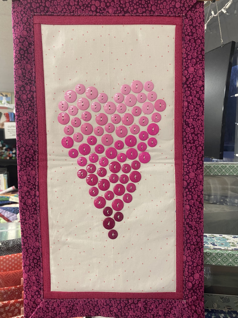 Button Heart Wall Hanging Kit